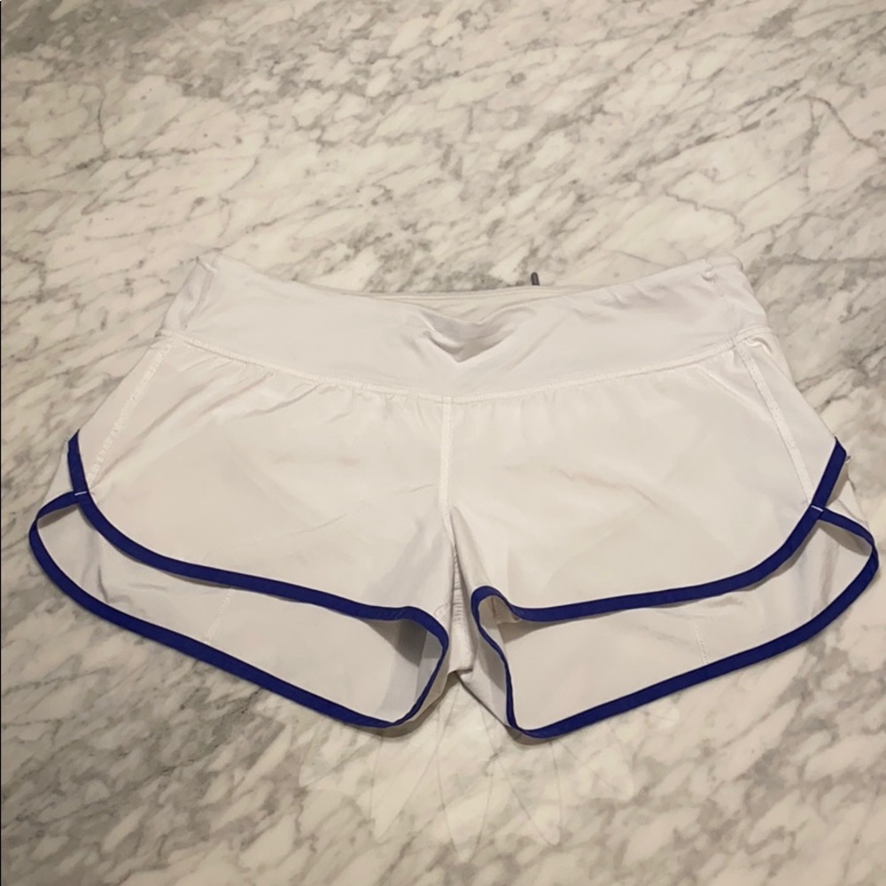 Lululemon white speed short